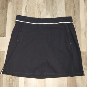 T by Talbots Women's Skort, Large, Navy Blue